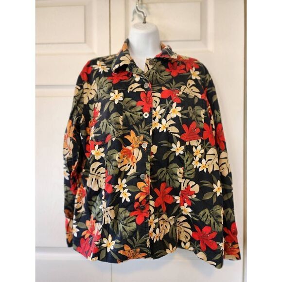 Chico's Floral Blouse   - Picture 1 of 8